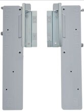 Schwebetürselbsteinzug >MELIKA< in Grau aus Kunststoff - 27x6x2cm (BxHxT)