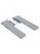 Schwebetürselbsteinzug >MELIKA< in Grau aus Kunststoff - 27x6x2cm (BxHxT)