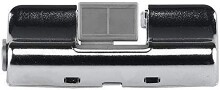 Schwebetürselbsteinzug >VENERA< in Silber aus Kunststoff - 7x1,5x3cm (BxHxT)