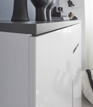Schuhschrank >Boston< in Weiß hochglanz - 88x103x38cm (BxHxT)