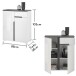 Schuhschrank >Boston< in Weiß hochglanz - 88x103x38cm (BxHxT)