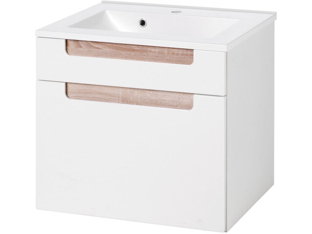 Waschtisch-Set >Siena< in Sonoma-Eiche aus MDF - 60x54x47cm (BxHxT)