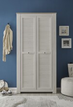 Schuhschrank >Bernadene< in Pinie weiß Nachbildung-Absetzung Eiche Nelson Nachbildung