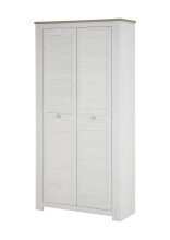 Schuhschrank >Bernadene< in Pinie weiß Nachbildung-Absetzung Eiche Nelson Nachbildung