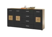 Sideboard >Georgia< in Eiche Artisan Nachbildung -...