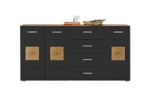 Sideboard >Georgia< in Eiche Artisan Nachbildung -...