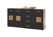Sideboard >Georgia< in Eiche Artisan Nachbildung -...