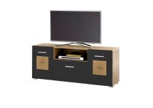 Lowboard >Georgia< in Eiche Artisan Nachbildung -...