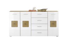 Sideboard >Georgia< in Eiche Artisan Nachbildung -...