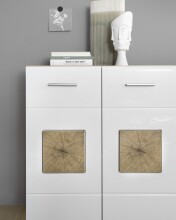 Lowboard >Georgia< in Eiche Artisan Nachbildung - 140x58x38cm (BxHxT)