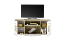 Lowboard >Georgia< in Eiche Artisan Nachbildung - 140x58x38cm (BxHxT)