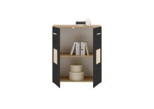 Kommode >Georgia< in Eiche Artisan Nachbildung - 80x92x38cm (BxHxT)