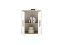 Kommode >Georgia< in Eiche Artisan Nachbildung - 80x92x38cm (BxHxT)