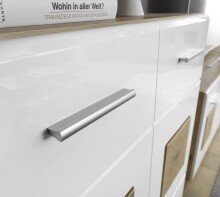 Kommode >Georgia< in Eiche Artisan Nachbildung - 80x92x38cm (BxHxT)