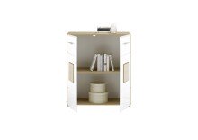 Kommode >Georgia< in Eiche Artisan Nachbildung - 80x92x38cm (BxHxT)