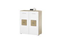 Kommode >Georgia< in Eiche Artisan Nachbildung - 80x92x38cm (BxHxT)