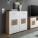 Kommode >Georgia< in Eiche Artisan Nachbildung - 80x92x38cm (BxHxT)