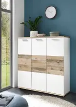 Schuhschrank >Hugo< in Weiß matt -...