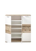 Schuhschrank >Hugo< in Weiß matt - 120x118x38cm (BxHxT)