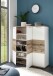 Schuhschrank >Hugo< in Weiß matt - 120x118x38cm (BxHxT)