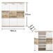 Schuhschrank >Hugo< in Weiß matt - 120x118x38cm (BxHxT)