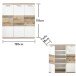 Schuhschrank >Hugo< in Weiß matt - 120x118x38cm (BxHxT)