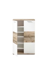 Schuhschrank >Hugo< in Weiß matt - 80x118x38cm (BxHxT)