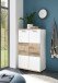 Schuhschrank >Hugo< in Weiß matt - 80x118x38cm (BxHxT)