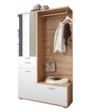 Kompaktgarderobe >Entra< in Eiche Artisan Nachbildung - 117x198x38 (BxHxT)