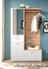 Kompaktgarderobe >Entra< in Eiche Artisan Nachbildung - 117x198x38 (BxHxT)