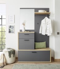 Kompaktgarderobe >Louis< in Dunkelgrau -...