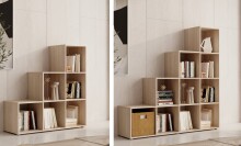 Regal >Luna< in Eiche Sonoma
 - 112x114x35cm (BxHxT)