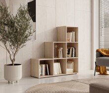Regal >Luna< in Eiche Sonoma
 - 112x114x35cm (BxHxT)