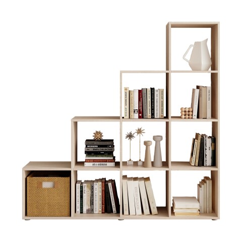 Regal >Luna< in Eiche Sonoma - 149x149x35cm (BxHxT)