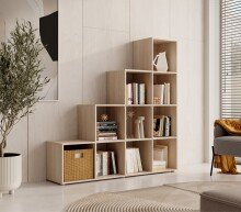 Regal >Luna< in Eiche Sonoma - 149x149x35cm (BxHxT)