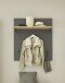 Garderobenpaneel >Melisande< in Grau matt - 85x95x27cm (BxHxT)