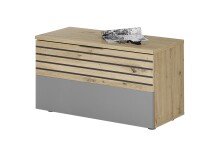 Schuhbank >Melisande< in Artisan Eiche Nachbildung  - 85x45x38cm (BxHxT)