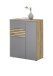 Schuhschrank >Melisande< in Grau matt - 85x103x38cm (BxHxT)