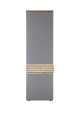 Garderobenschrank >Melisande< in Grau matt - 60x200x38cm (BxHxT)