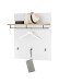 Garderobenpaneel >Melisande< in Weiß matt - 85x95x27cm (BxHxT)