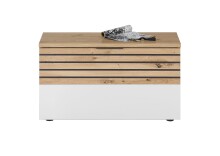 Schuhbank >Melisande< in Artisan Eiche Nachbildung  - 85x45x38cm (BxHxT)