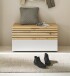 Schuhbank >Melisande< in Artisan Eiche Nachbildung  - 85x45x38cm (BxHxT)