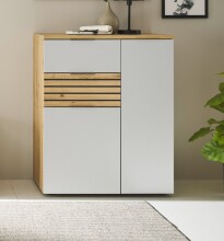 Schuhschrank >Melisande< in Weiß matt - 85x103x38cm (BxHxT)