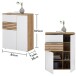 Schuhschrank >Melisande< in Weiß matt - 85x103x38cm (BxHxT)