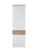 Garderobenschrank >Melisande< in Weiß matt - 60x200x38cm (BxHxT)