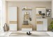 Garderobenschrank >Melisande< in Weiß matt - 60x200x38cm (BxHxT)