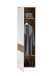 Garderobenschrank >Melisande< in Weiß matt - 60x200x38cm (BxHxT)