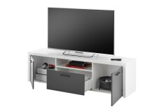 TV-Board >Modica< in Weiß - 160x46x38cm (BxHxT)
