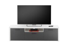 TV-Board >Modica< in Weiß - 160x46x38cm (BxHxT)