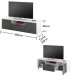 TV-Board >Modica< in Weiß - 160x46x38cm (BxHxT)